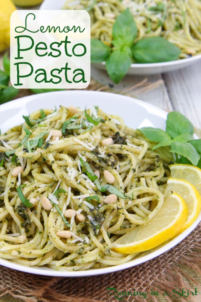 Lemon Pesto Pasta Pinterest Pin