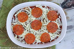 Cottage Cheese Pizza Bowl process photo