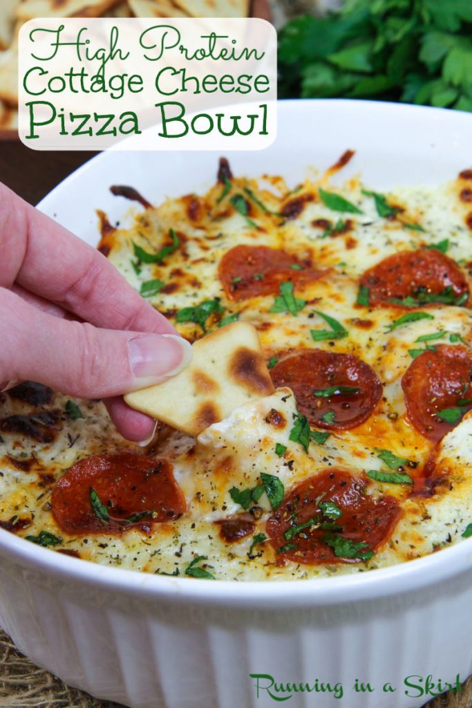 Cottage Cheese Pizza Bowl Pinterest Pin