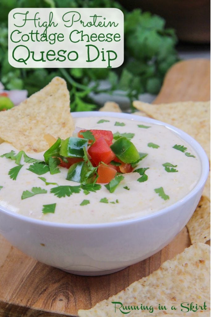 Cottage Cheese Queso Dip Pinterest Pin
