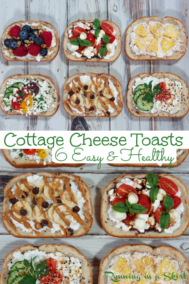 Cottage Cheese Toast Ideas (6+ Sweet & Savory) via @juliewunder