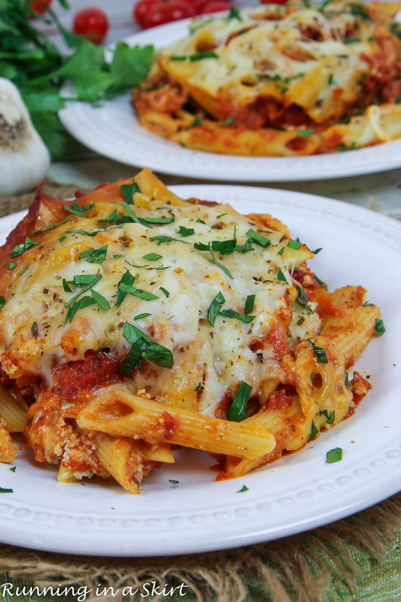 Crock Pot Baked Ziti Vegetarian « Running in a Skirt