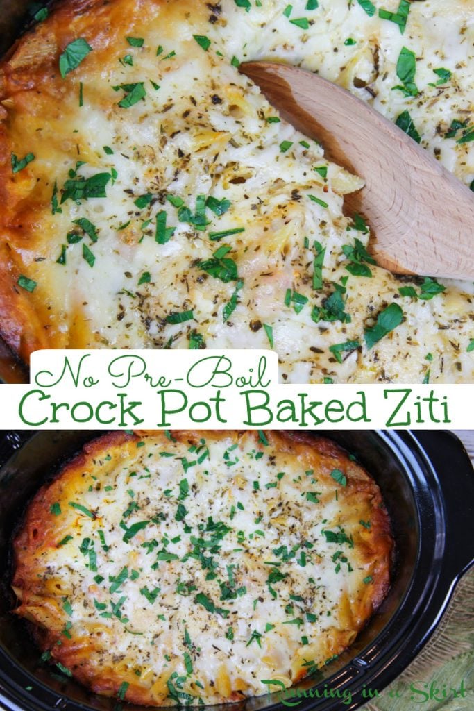 Crock Pot Baked Ziti Pinterest Pin