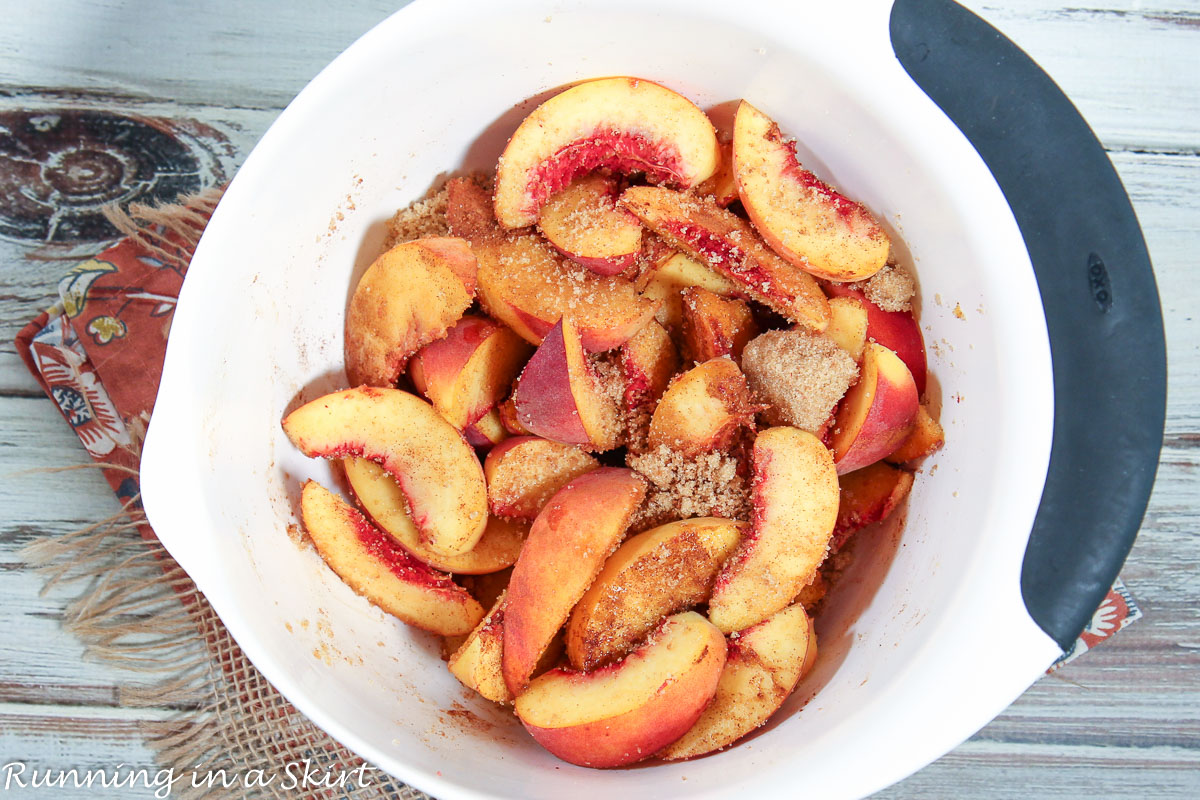 Crock Pot Peach Cobbler with Cake Mix - Easy & Delicious  Running in a  Skirt
