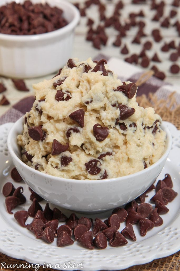 cottage cheese cookie dough in bowl