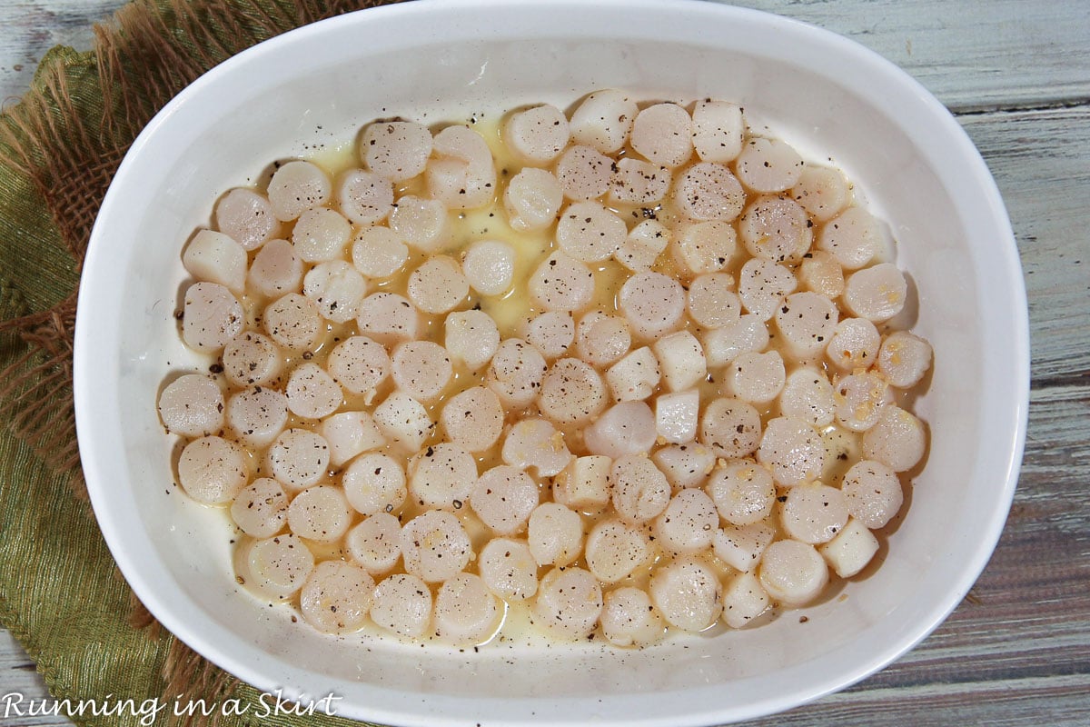 Bay Scallops Recipe - Broiled with Garlic Lemon Butter « Running in a Skirt