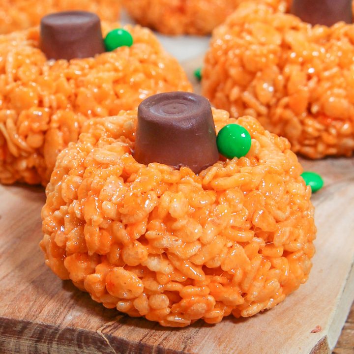 Pumpkin Rice Krispie Treats - Only 5 Ingredients! « Running in a Skirt