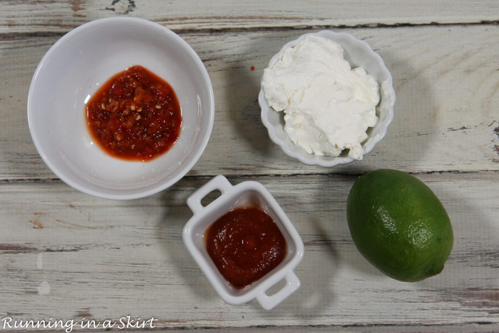 Ingredients for the sauce