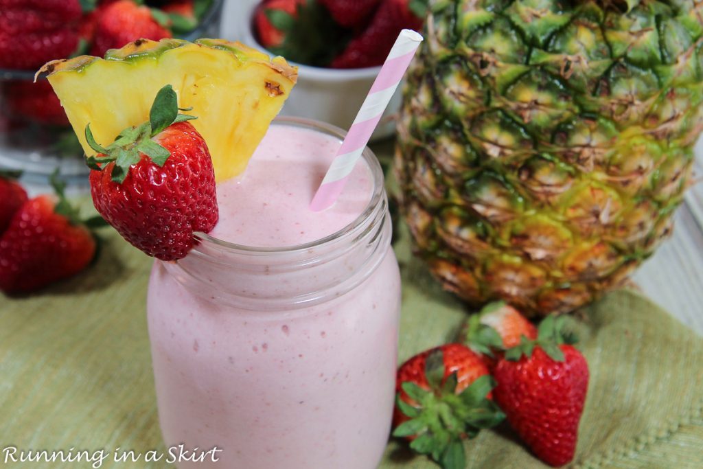 Cottage Cheese Smoothie in a glass