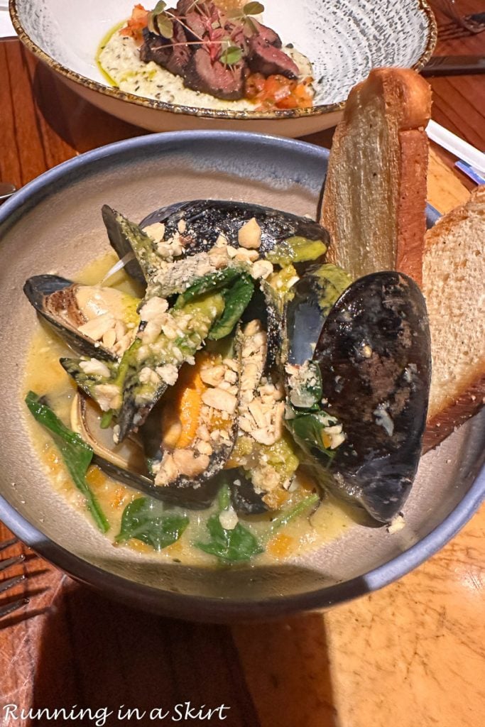 Jiko mussels appetizer