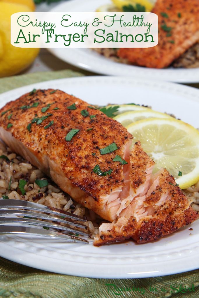 Frozen Salmon in Air Fryer Pinterest Pin