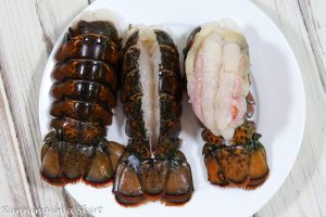 How to cut the lobster tail.