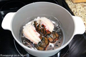 Steamed Lobster Tail before cooking