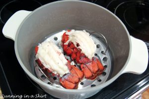 Steamed Lobster Tail after steaming
