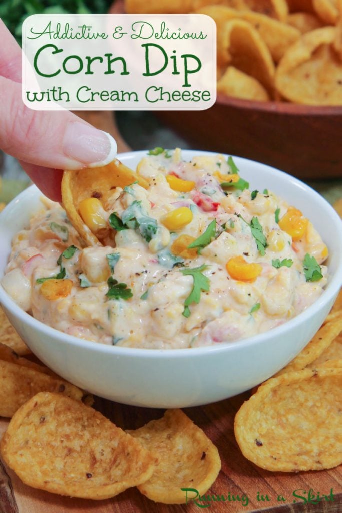 Corn Dip with Cream Cheese Pinterest Pin