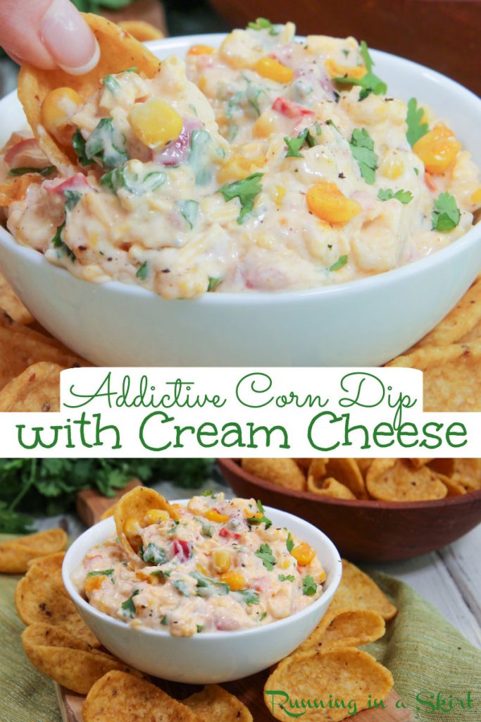 Corn Dip with Cream Cheese Pinterest Pin