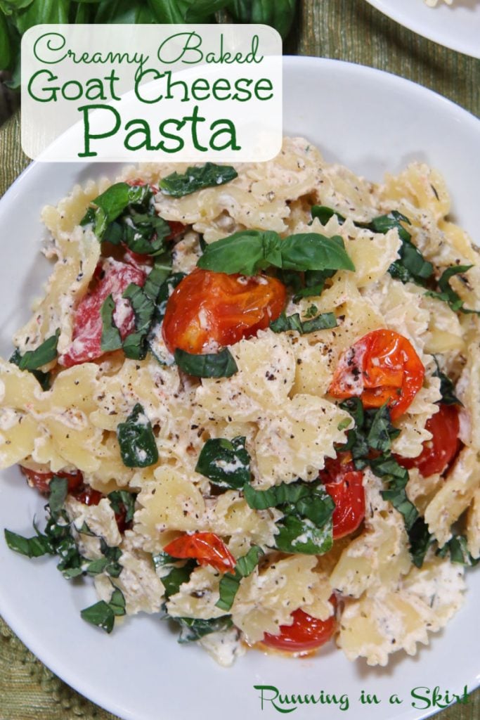 Baked Goat Cheese Pasta Pinterest Pin