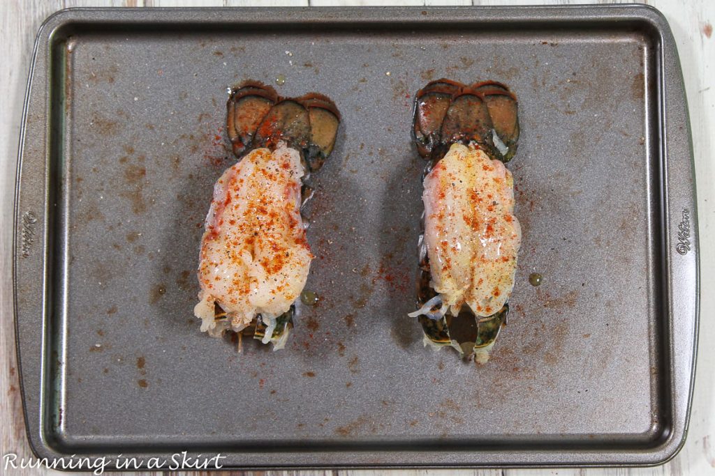 How to broil the lobster tail.