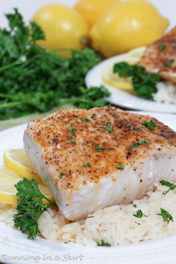 Air Fryer Mahi Mahi on a plate.