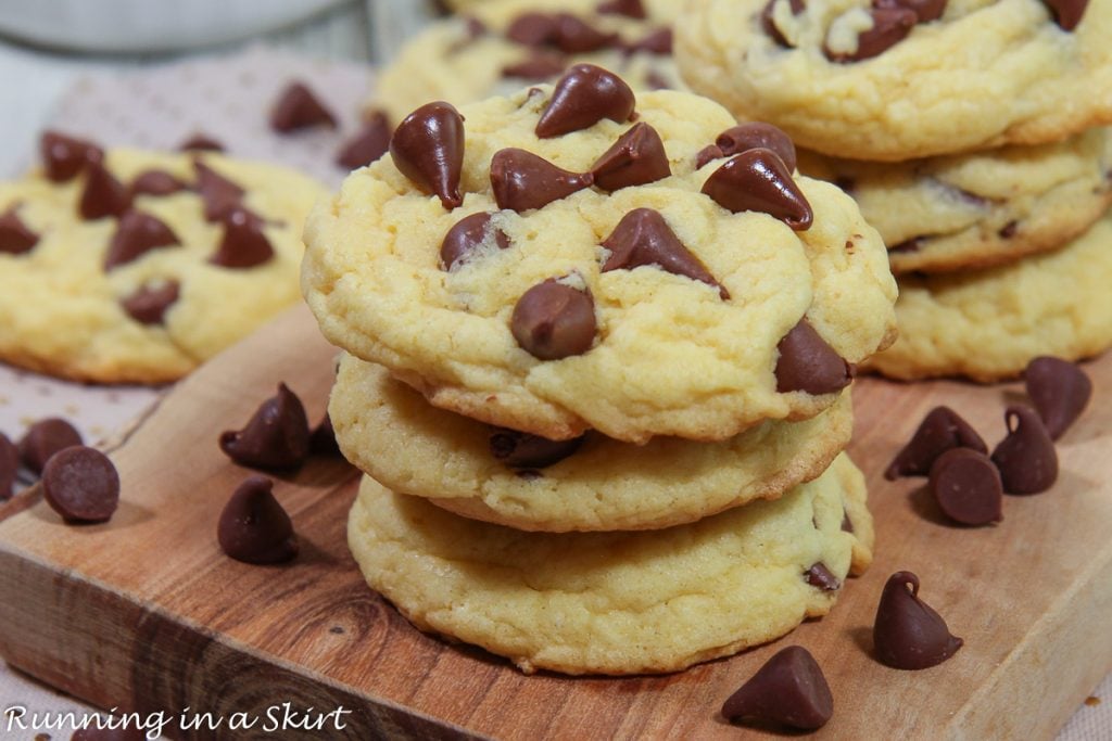 Cake Mix Cookies on a plate.