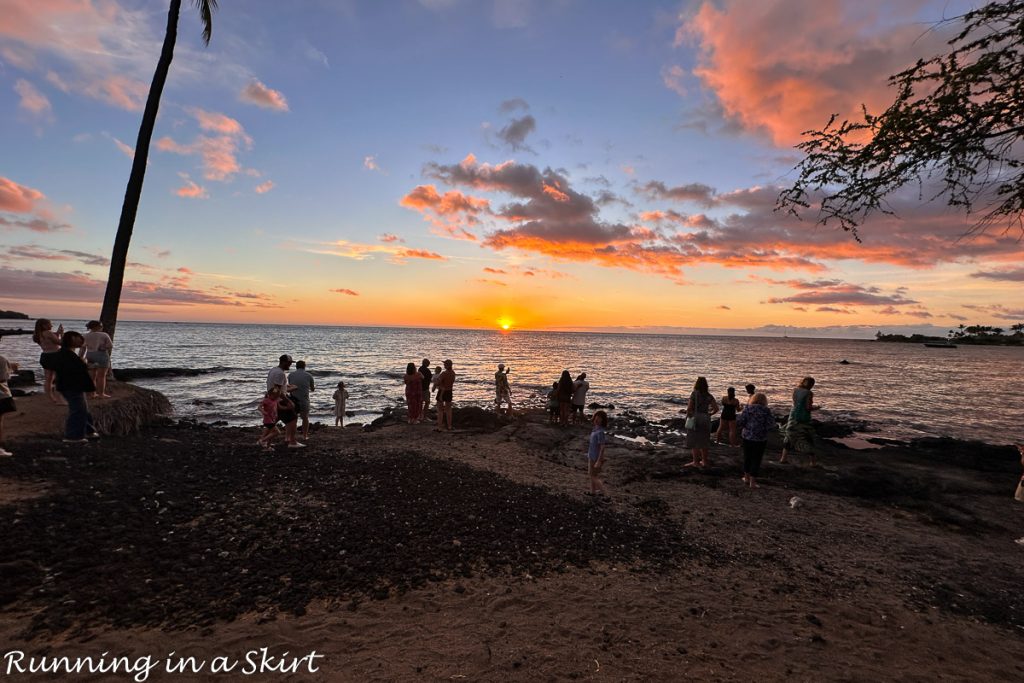 Sunset at Lava Lava Beach Club.