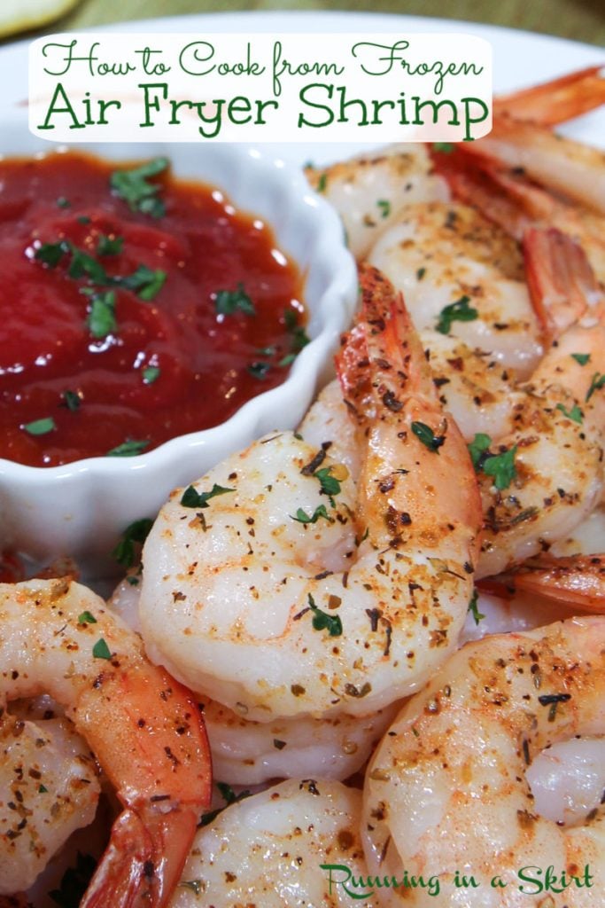 Frozen Shrimp in Air Fryer Pinterest Pin