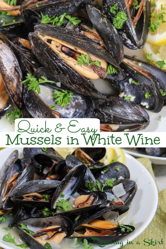 Mussels in White Wine Sauce Pinterest Pin