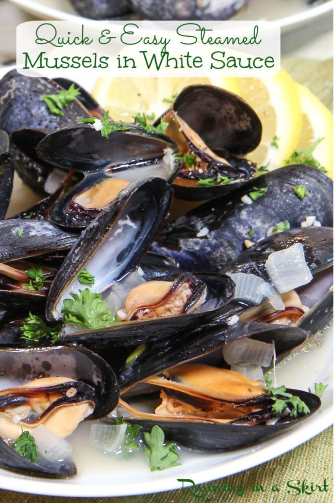 Mussels in White Wine Sauce Pinterest Pin