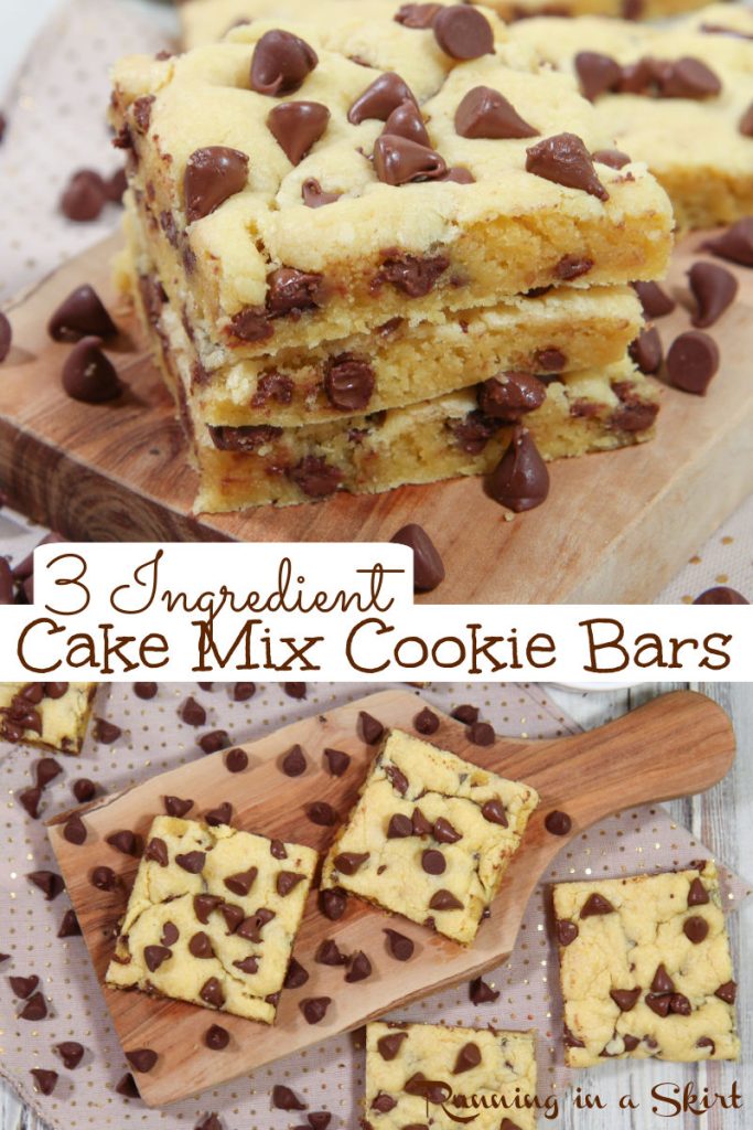 Cake Mix Cookie Bars Pinterest Pin
