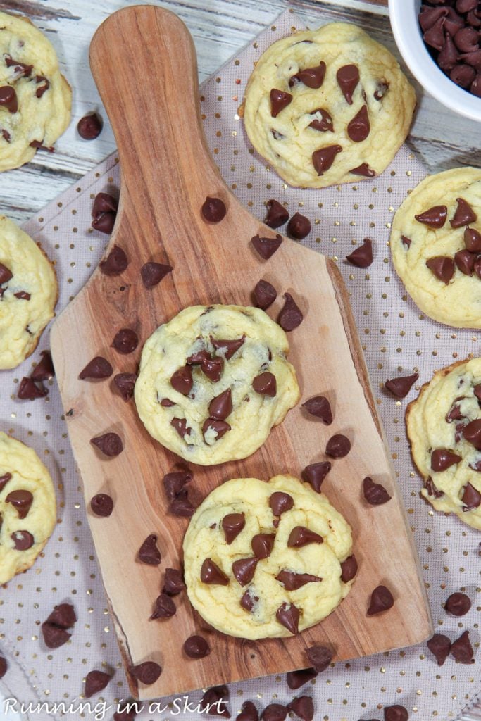 Cake Mix Cookies overhead shot.
