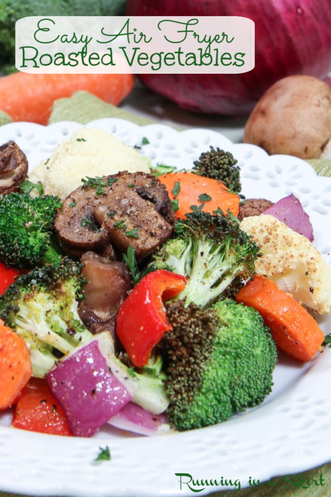 Air Fryer Roasted Vegetables Pinterest Pin