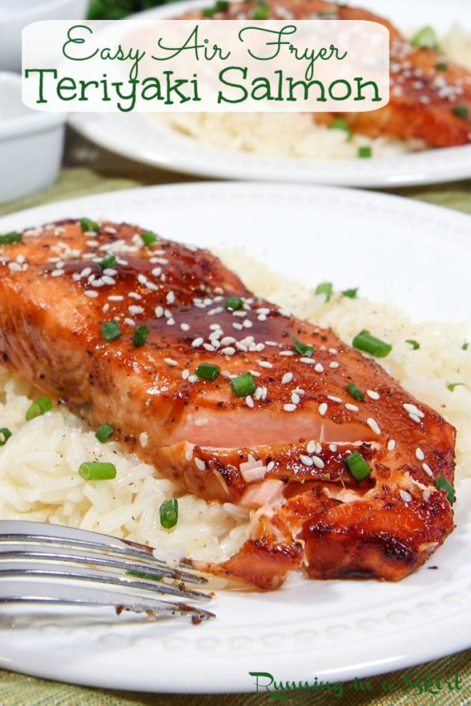Teriyaki Salmon Air Fryer Pinterest Pin