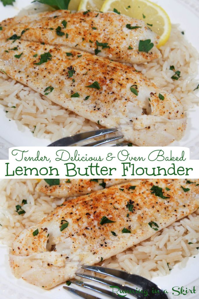 Baked Flounder recipe Pinterest Pin