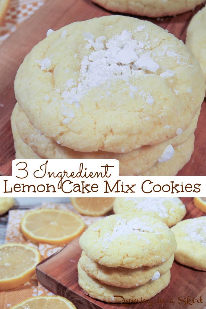Lemon Cake Mix Cookies Pinterest Collage