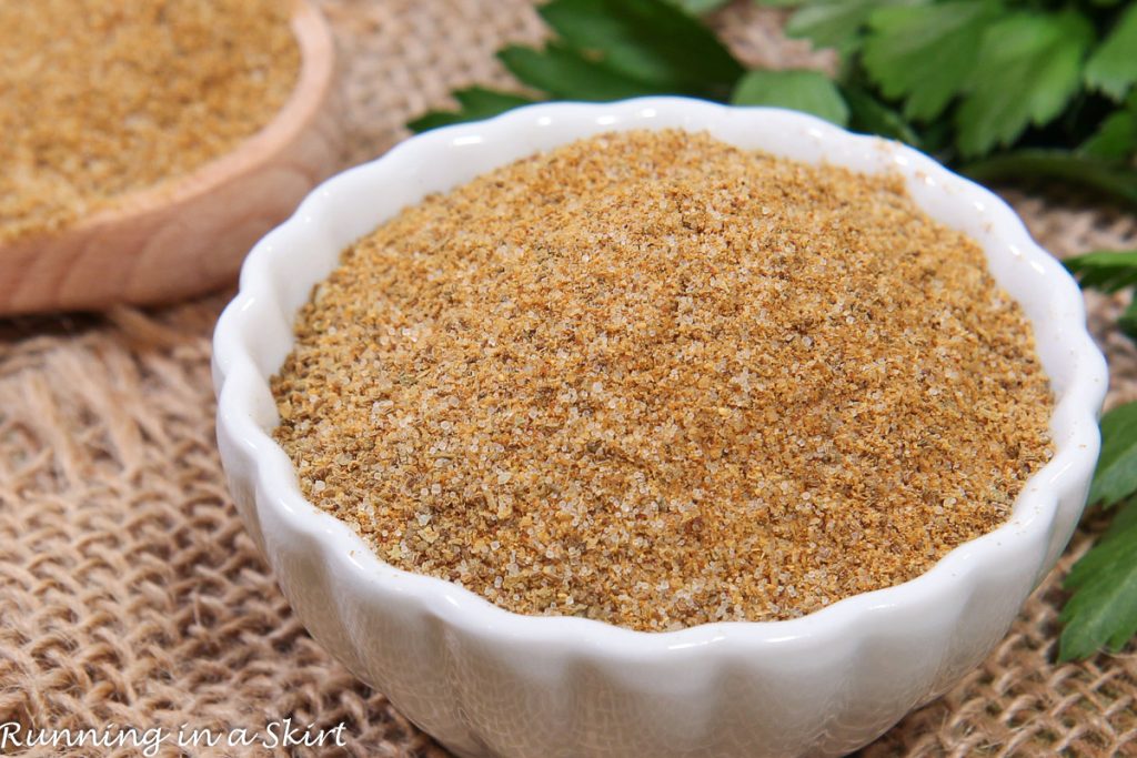 Shrimp Boil Seasoning Old Bay Recipe close up.