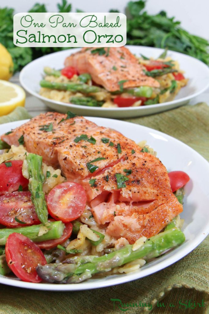 Salmon Orzo Pasta Pinterest Pin