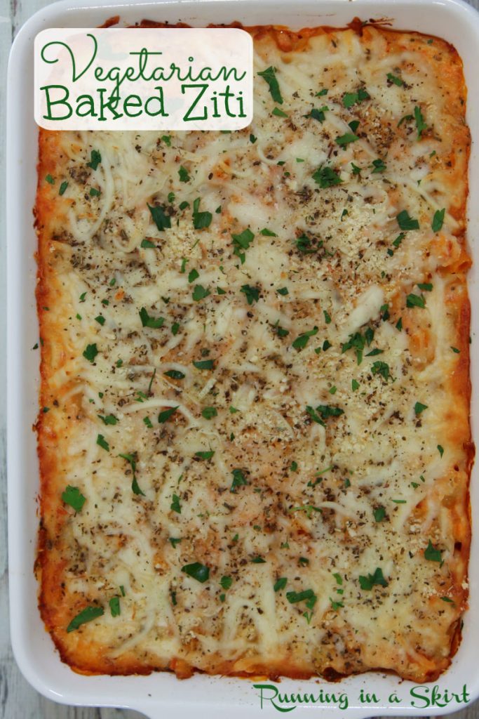 Vegetarian Baked Ziti Pinterest Pin