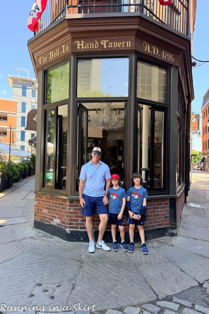 Family exploring Freedom Trail