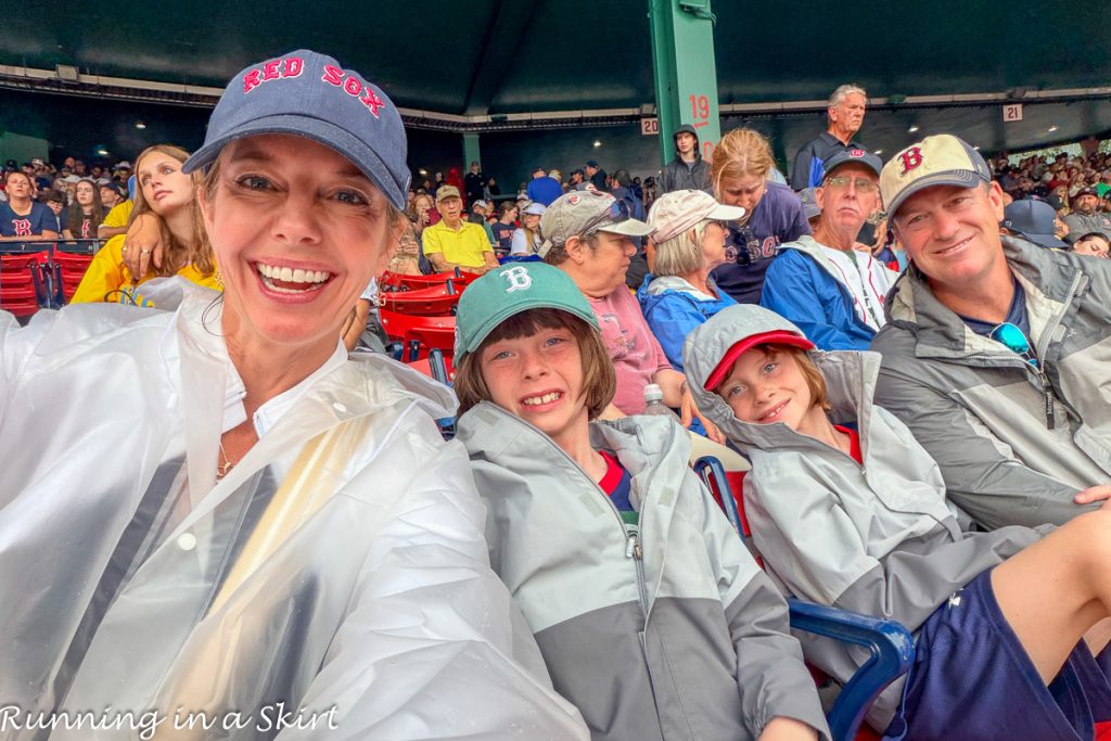 Family at Fenway Park